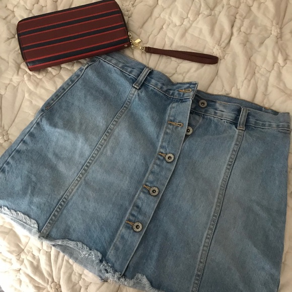 Denim Mini Skirt - Picture 1 of 3